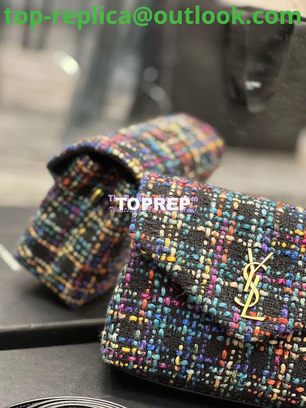 Replica YSL Saint Laurent LouLou Toy Multicolour Tweed Shoulder Bag 678401 3 Replica YSL Saint Laurent LouLou Toy Multicolour Tweed Shoulder Bag 678401 3