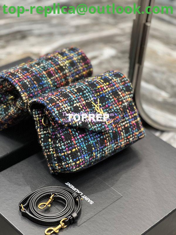 Replica YSL Saint Laurent LouLou Toy Multicolour Tweed Shoulder Bag 678401 4 Replica YSL Saint Laurent LouLou Toy Multicolour Tweed Shoulder Bag 678401 4