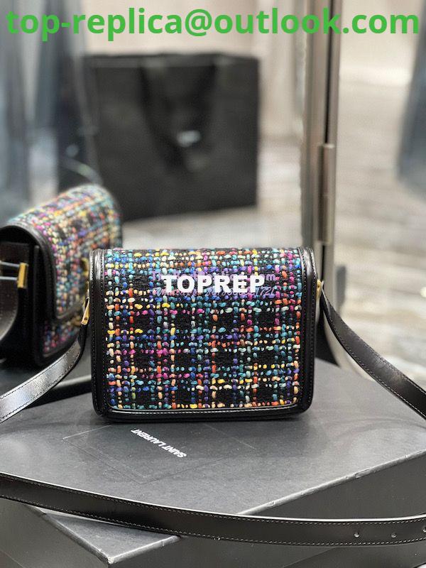 Replica YSL Saint Laurent Solferino Soft Satchel In Multicolour Tweed 635025 7 Replica YSL Saint Laurent Solferino Soft Satchel In Multicolour Tweed 635025 7