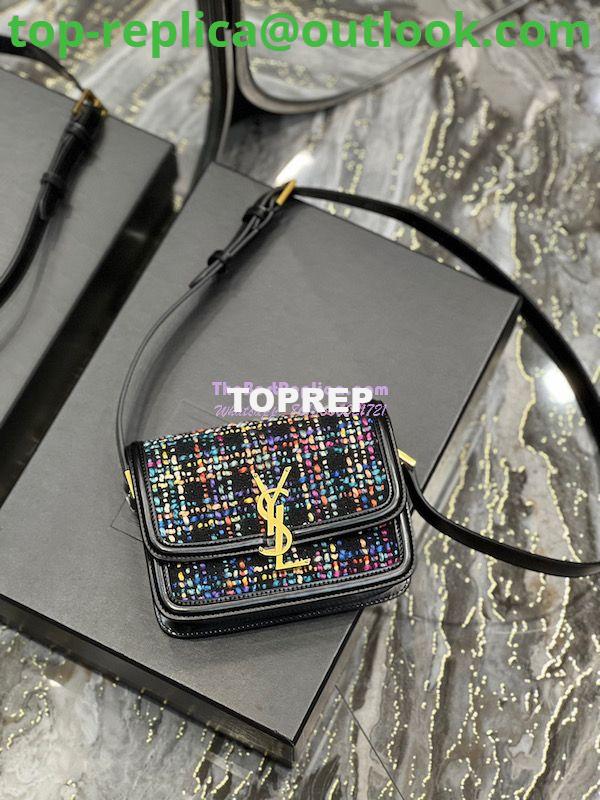 Replica YSL Saint Laurent Solferino Soft Satchel In Multicolour Tweed 635025 8 Replica YSL Saint Laurent Solferino Soft Satchel In Multicolour Tweed 635025 8