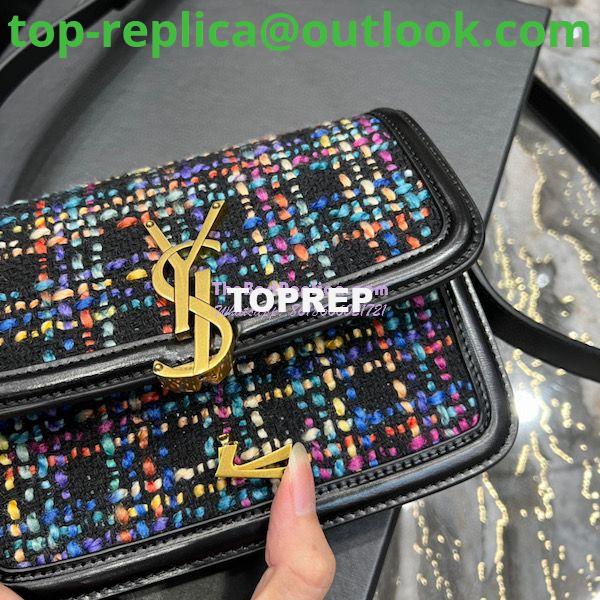 Replica YSL Saint Laurent Solferino Soft Satchel In Multicolour Tweed 635025 9 Replica YSL Saint Laurent Solferino Soft Satchel In Multicolour Tweed 635025 9