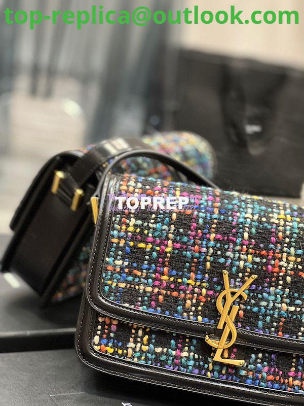 Replica YSL Saint Laurent Solferino Soft Satchel In Multicolour Tweed 635025 14 Replica YSL Saint Laurent Solferino Soft Satchel In Multicolour Tweed 635025 14