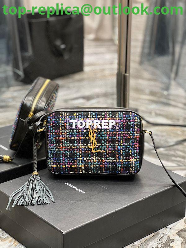 Replica Saint Laurent YSL Medium Lou Multicolour Tweed Camera Bag 520534 Replica Saint Laurent YSL Medium Lou Multicolour Tweed Camera Bag 520534