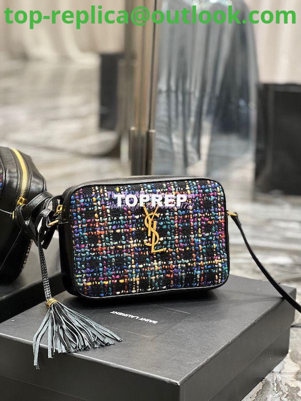 Replica Saint Laurent YSL Medium Lou Multicolour Tweed Camera Bag 520534 2 Replica Saint Laurent YSL Medium Lou Multicolour Tweed Camera Bag 520534 2