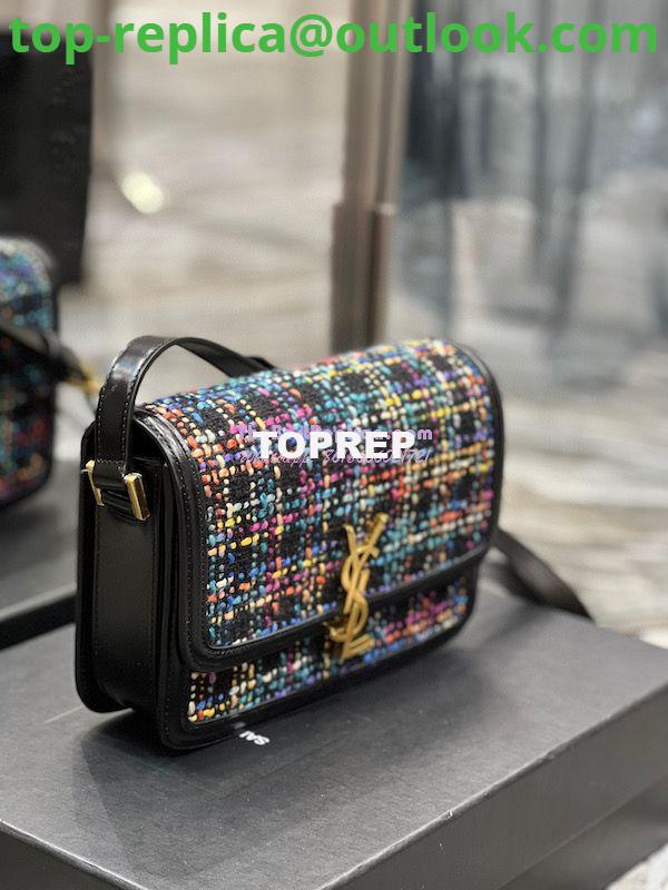 Replica YSL Saint Laurent Solferino Soft Satchel In Multicolour Tweed 635025 15 Replica YSL Saint Laurent Solferino Soft Satchel In Multicolour Tweed 635025 15