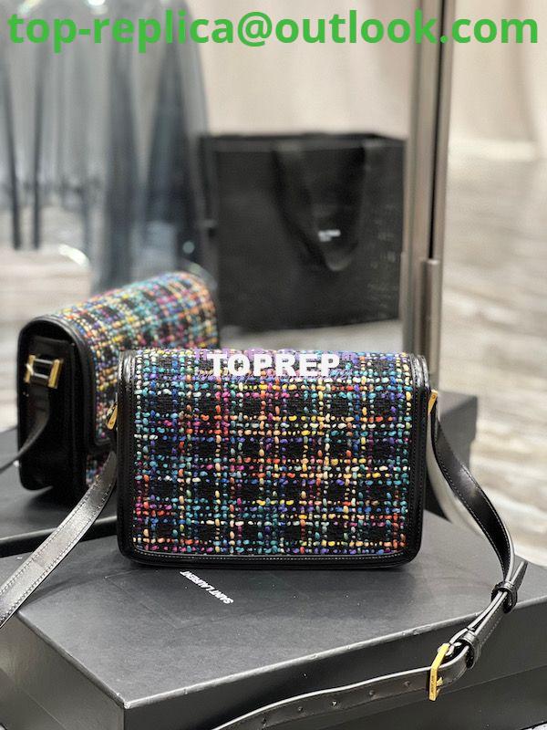 Replica YSL Saint Laurent Solferino Soft Satchel In Multicolour Tweed 635025 20 Replica YSL Saint Laurent Solferino Soft Satchel In Multicolour Tweed 635025 20