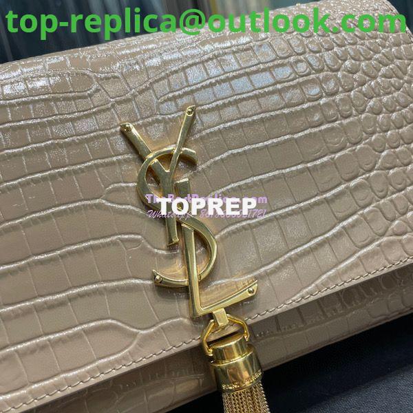 Replica YSL Classic Medium Kate Monogram Saint Laurent Tassel Satchel In Beige Crocodile Embossed Shiny Leather 354119 6 Replica YSL Classic Medium Kate Monogram Saint Laurent Tassel Satchel In Beige Crocodile Embossed Shiny Leather 354119 6