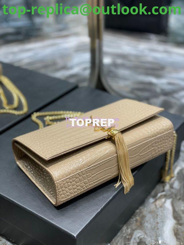 Replica YSL Classic Medium Kate Monogram Saint Laurent Tassel Satchel In Beige Crocodile Embossed Shiny Leather 354119 8 Replica YSL Classic Medium Kate Monogram Saint Laurent Tassel Satchel In Beige Crocodile Embossed Shiny Leather 354119 8