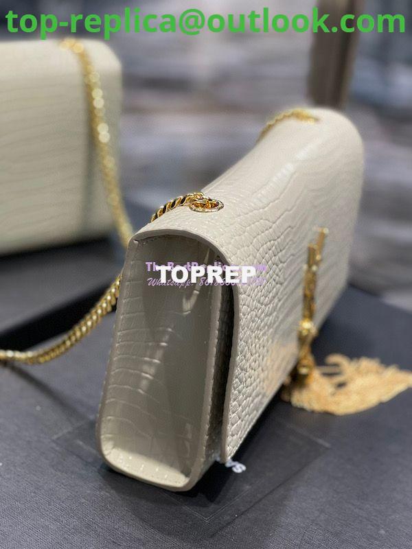 Replica YSL Classic Medium Kate Monogram Saint Laurent Tassel Satchel In Blanc Crocodile Embossed Shiny Leather 354119 4 Replica YSL Classic Medium Kate Monogram Saint Laurent Tassel Satchel In Blanc Crocodile Embossed Shiny Leather 354119 4