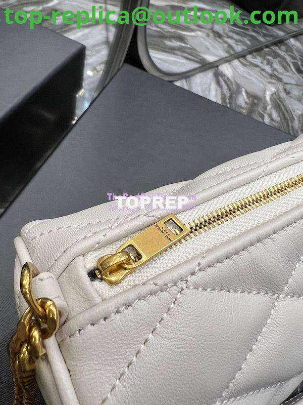 Replica YSL Saint Laurent Sade Mini Tube Bag In Quilted Lambskin 699703 White 7 Replica YSL Saint Laurent Sade Mini Tube Bag In Quilted Lambskin 699703 White 7