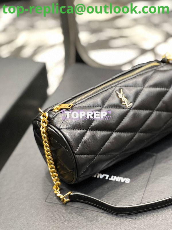 Replica YSL Saint Laurent Sade Mini Tube Bag In Quilted Lambskin 699703 Black 4 Replica YSL Saint Laurent Sade Mini Tube Bag In Quilted Lambskin 699703 Black 4