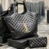 Replica YSL Saint Laurent Jamie Medium Chain Bag "Carré Rive Gauche" In Lambskin 515821 Metallic Gold 12