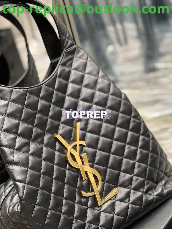 Replica YSL Saint Laurent ICARE Maxi Shopping Bag In Quilted Lambskin 698651 Black 5 Replica YSL Saint Laurent ICARE Maxi Shopping Bag In Quilted Lambskin 698651 Black 5