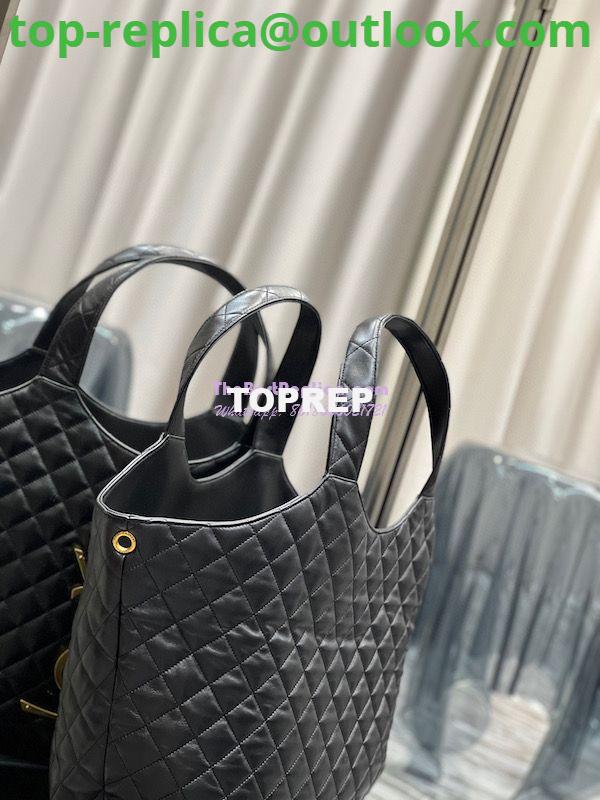 Replica YSL Saint Laurent ICARE Maxi Shopping Bag In Quilted Lambskin 698651 Black 6 Replica YSL Saint Laurent ICARE Maxi Shopping Bag In Quilted Lambskin 698651 Black 6