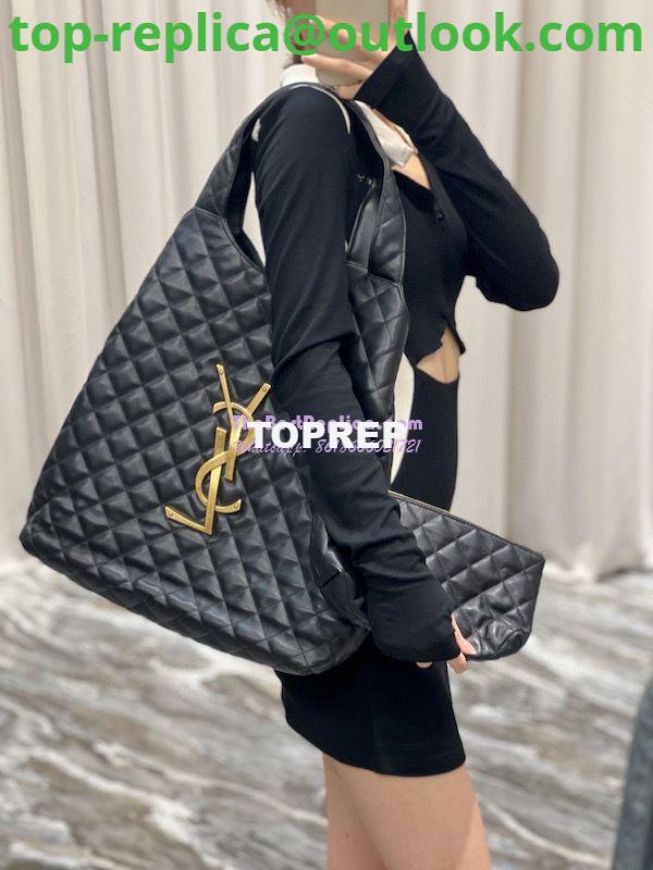 Replica YSL Saint Laurent ICARE Maxi Shopping Bag In Quilted Lambskin 698651 Black 13 Replica YSL Saint Laurent ICARE Maxi Shopping Bag In Quilted Lambskin 698651 Black 13