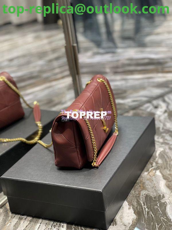 Replica YSL Saint Laurent Jamie Medium Chain Bag "Carré Rive Gauche" In Lambskin 515821 Wine 3 Replica YSL Saint Laurent Jamie Medium Chain Bag "Carré Rive Gauche" In Lambskin 515821 Wine 3