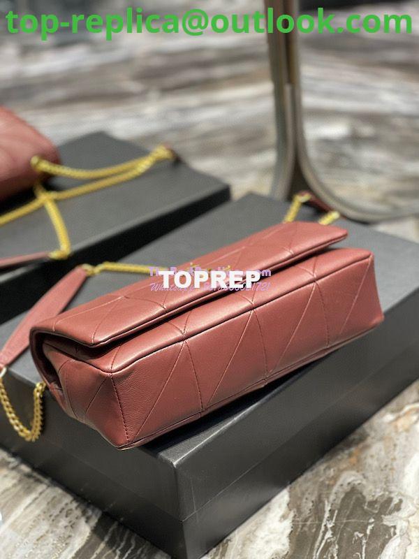 Replica YSL Saint Laurent Jamie Medium Chain Bag "Carré Rive Gauche" In Lambskin 515821 Wine 6 Replica YSL Saint Laurent Jamie Medium Chain Bag "Carré Rive Gauche" In Lambskin 515821 Wine 6