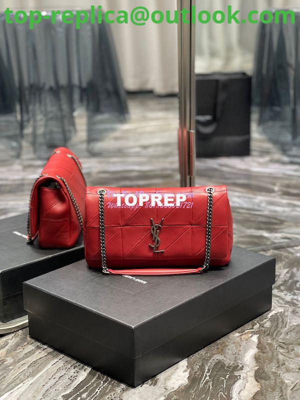 Replica YSL Saint Laurent Jamie Medium Chain Bag "Carré Rive Gauche" In Lambskin 515821 Red 2 Replica YSL Saint Laurent Jamie Medium Chain Bag "Carré Rive Gauche" In Lambskin 515821 Red 2