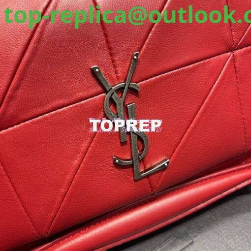 Replica YSL Saint Laurent Jamie Medium Chain Bag "Carré Rive Gauche" In Lambskin 515821 Red 4