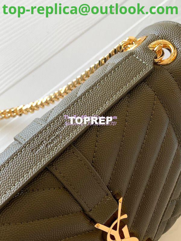 Replica YSL Saint Laurent Medium Envelope Bag In Mix Matelassé Grain De Poudre Embossed Leather 487206 Khaki 6 Replica YSL Saint Laurent Medium Envelope Bag In Mix Matelassé Grain De Poudre Embossed Leather 487206 Khaki 6