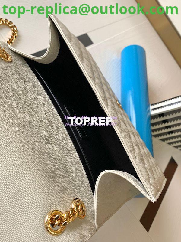 Replica YSL Saint Laurent Medium Envelope Bag In Mix Matelassé Grain De Poudre Embossed Leather 487206 Blanc 6 Replica YSL Saint Laurent Medium Envelope Bag In Mix Matelassé Grain De Poudre Embossed Leather 487206 Blanc 6
