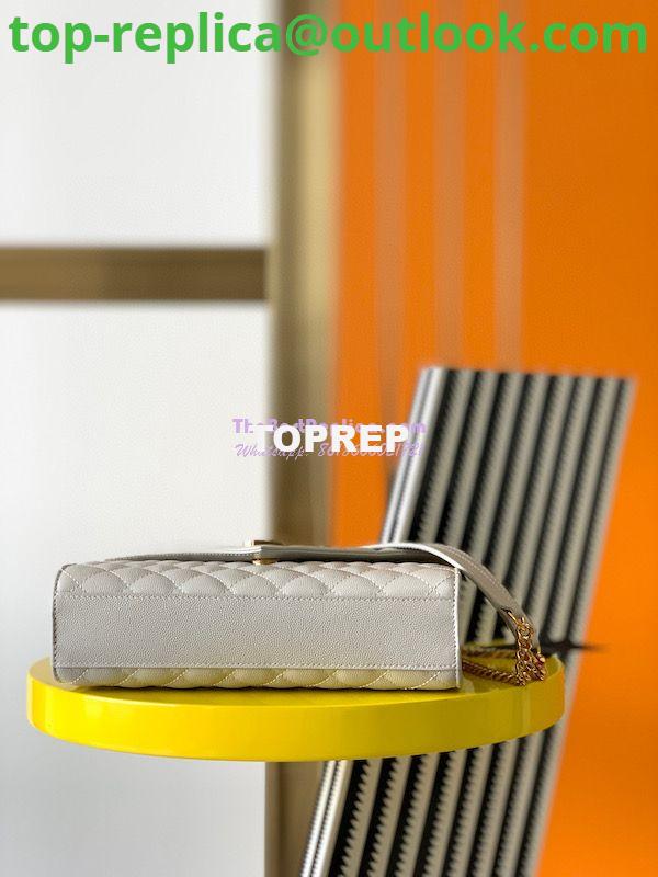 Replica YSL Saint Laurent Medium Envelope Bag In Mix Matelassé Grain De Poudre Embossed Leather 487206 Blanc 10 Replica YSL Saint Laurent Medium Envelope Bag In Mix Matelassé Grain De Poudre Embossed Leather 487206 Blanc 10