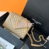 Replica YSL Saint Laurent Medium Envelope Bag In Mix Matelassé Grain De Poudre Embossed Leather 487206 Blanc 11