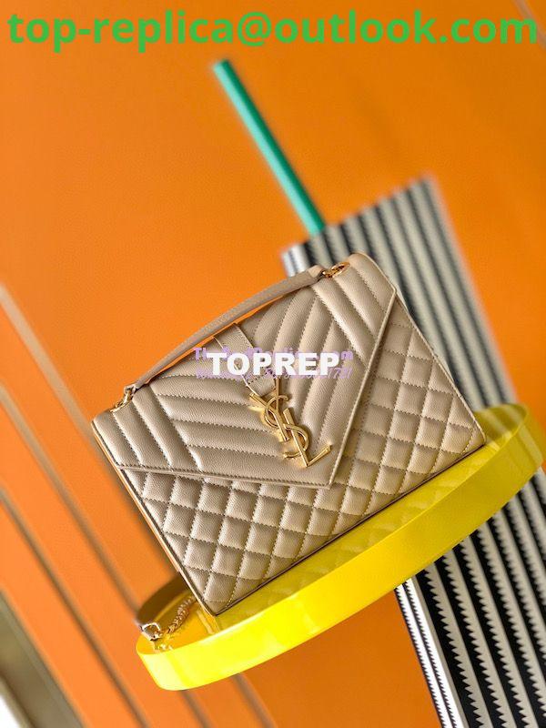 Replica YSL Saint Laurent Medium Envelope Bag In Mix Matelassé Grain De Poudre Embossed Leather 487206 Beige 3 Replica YSL Saint Laurent Medium Envelope Bag In Mix Matelassé Grain De Poudre Embossed Leather 487206 Beige 3