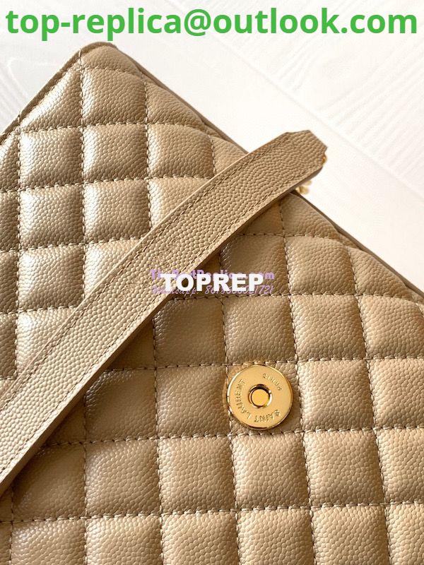 Replica YSL Saint Laurent Medium Envelope Bag In Mix Matelassé Grain De Poudre Embossed Leather 487206 Beige 7 Replica YSL Saint Laurent Medium Envelope Bag In Mix Matelassé Grain De Poudre Embossed Leather 487206 Beige 7