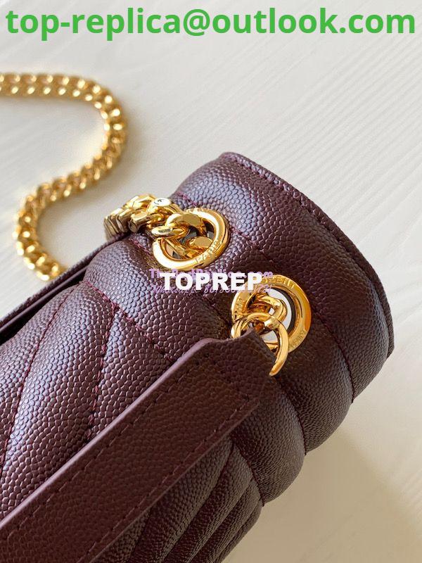 Replica YSL Saint Laurent Medium Envelope Bag In Mix Matelassé Grain De Poudre Embossed Leather 487206 Wine Red 5 Replica YSL Saint Laurent Medium Envelope Bag In Mix Matelassé Grain De Poudre Embossed Leather 487206 Wine Red 5