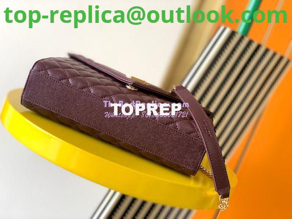 Replica YSL Saint Laurent Medium Envelope Bag In Mix Matelassé Grain De Poudre Embossed Leather 487206 Wine Red 10 Replica YSL Saint Laurent Medium Envelope Bag In Mix Matelassé Grain De Poudre Embossed Leather 487206 Wine Red 10