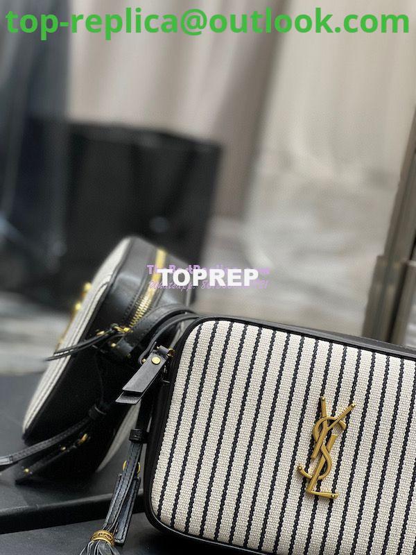 Replica YSL Saint Laurent Lou Camera Bag In Canvas And Smooth Leather 612542 Cream Et Noir 5 Replica YSL Saint Laurent Lou Camera Bag In Canvas And Smooth Leather 612542 Cream Et Noir 5