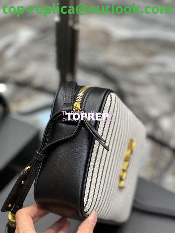 Replica YSL Saint Laurent Lou Camera Bag In Canvas And Smooth Leather 612542 Cream Et Noir 6 Replica YSL Saint Laurent Lou Camera Bag In Canvas And Smooth Leather 612542 Cream Et Noir 6