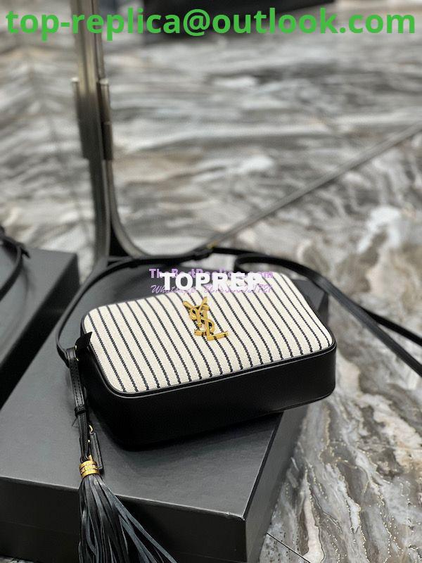 Replica YSL Saint Laurent Lou Camera Bag In Canvas And Smooth Leather 612542 Cream Et Noir 7 Replica YSL Saint Laurent Lou Camera Bag In Canvas And Smooth Leather 612542 Cream Et Noir 7