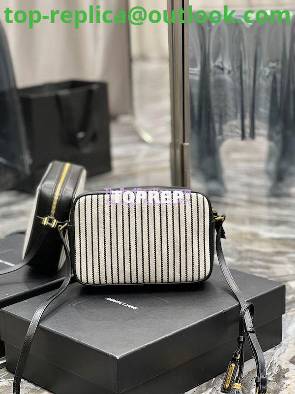 Replica YSL Saint Laurent Lou Camera Bag In Canvas And Smooth Leather 612542 Cream Et Noir 11 Replica YSL Saint Laurent Lou Camera Bag In Canvas And Smooth Leather 612542 Cream Et Noir 11