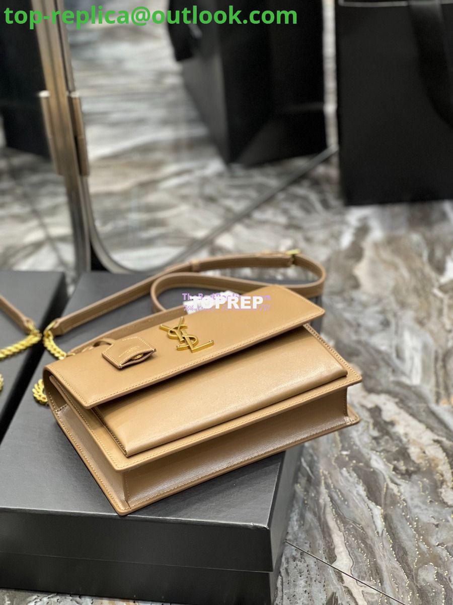 Replica YSL Saint Laurent Medium Sunset Satchel In Smooth Leather 634723 Dark Toffee 2 Replica YSL Saint Laurent Medium Sunset Satchel In Smooth Leather 634723 Dark Toffee 2
