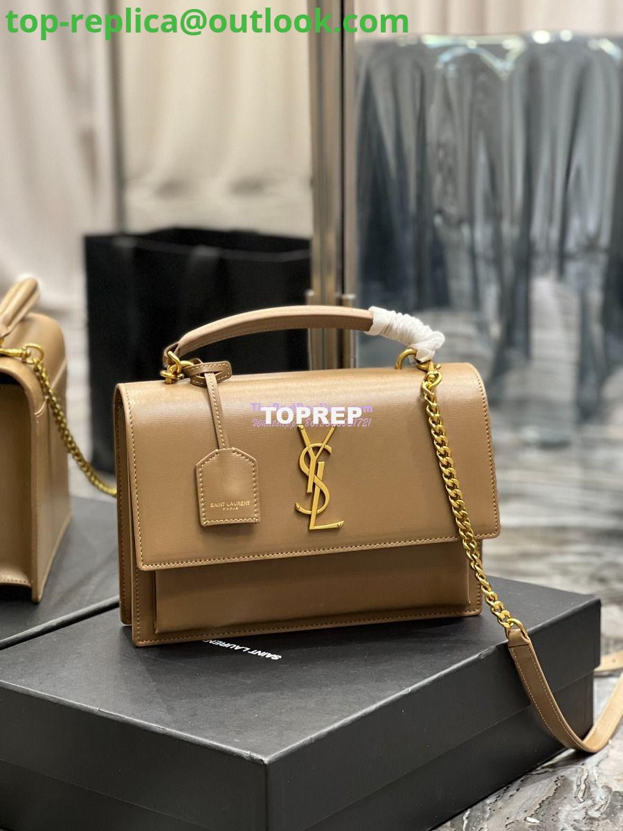 Replica YSL Saint Laurent Medium Sunset Satchel In Smooth Leather 634723 Dark Toffee 3 Replica YSL Saint Laurent Medium Sunset Satchel In Smooth Leather 634723 Dark Toffee 3