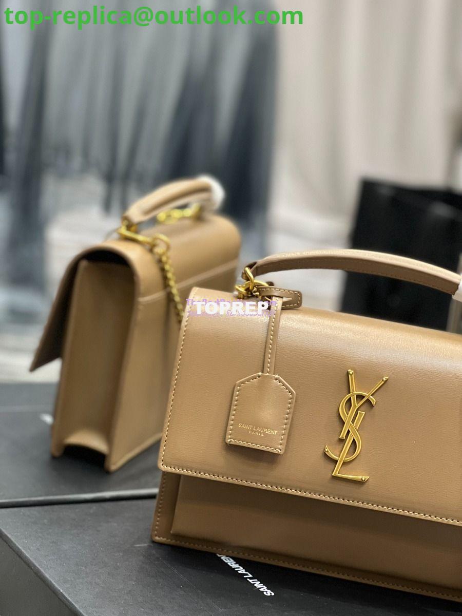 Replica YSL Saint Laurent Medium Sunset Satchel In Smooth Leather 634723 Dark Toffee 7 Replica YSL Saint Laurent Medium Sunset Satchel In Smooth Leather 634723 Dark Toffee 7