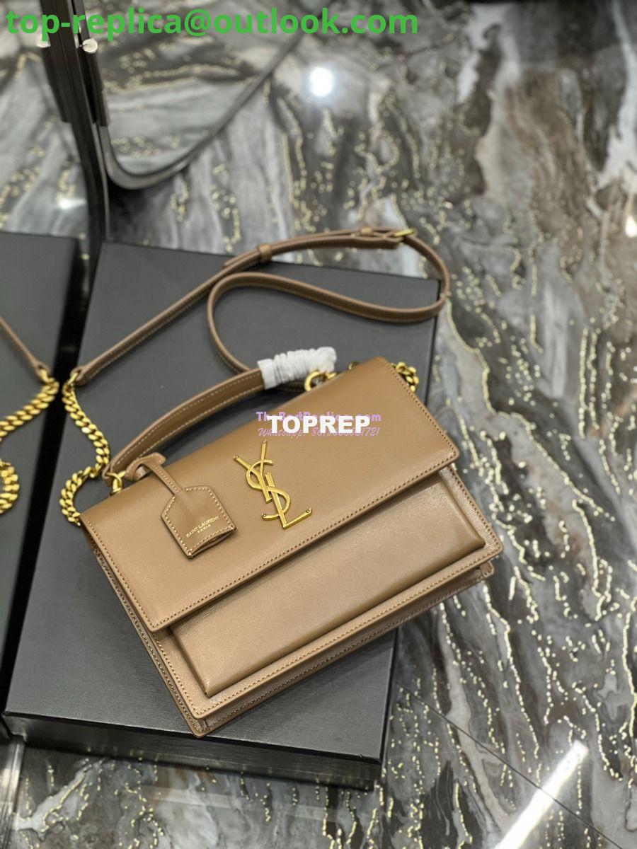 Replica YSL Saint Laurent Medium Sunset Satchel In Smooth Leather 634723 Dark Toffee 9 Replica YSL Saint Laurent Medium Sunset Satchel In Smooth Leather 634723 Dark Toffee 9