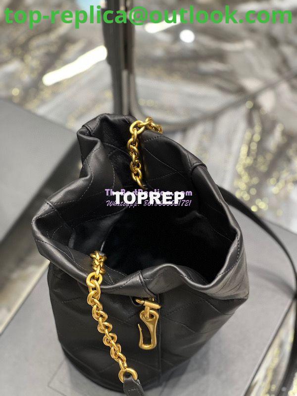 Replica YSL Saint Laurent Le Maillon Hook Bucket Bag In Supple Leather 686310 Black 5 Replica YSL Saint Laurent Le Maillon Hook Bucket Bag In Supple Leather 686310 Black 5