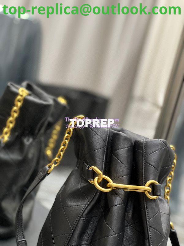 Replica YSL Saint Laurent Le Maillon Hook Bucket Bag In Supple Leather 686310 Black 8 Replica YSL Saint Laurent Le Maillon Hook Bucket Bag In Supple Leather 686310 Black 8