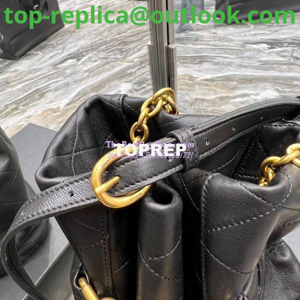 Replica YSL Saint Laurent Le Maillon Hook Bucket Bag In Supple Leather 686310 Black 9 Replica YSL Saint Laurent Le Maillon Hook Bucket Bag In Supple Leather 686310 Black 9