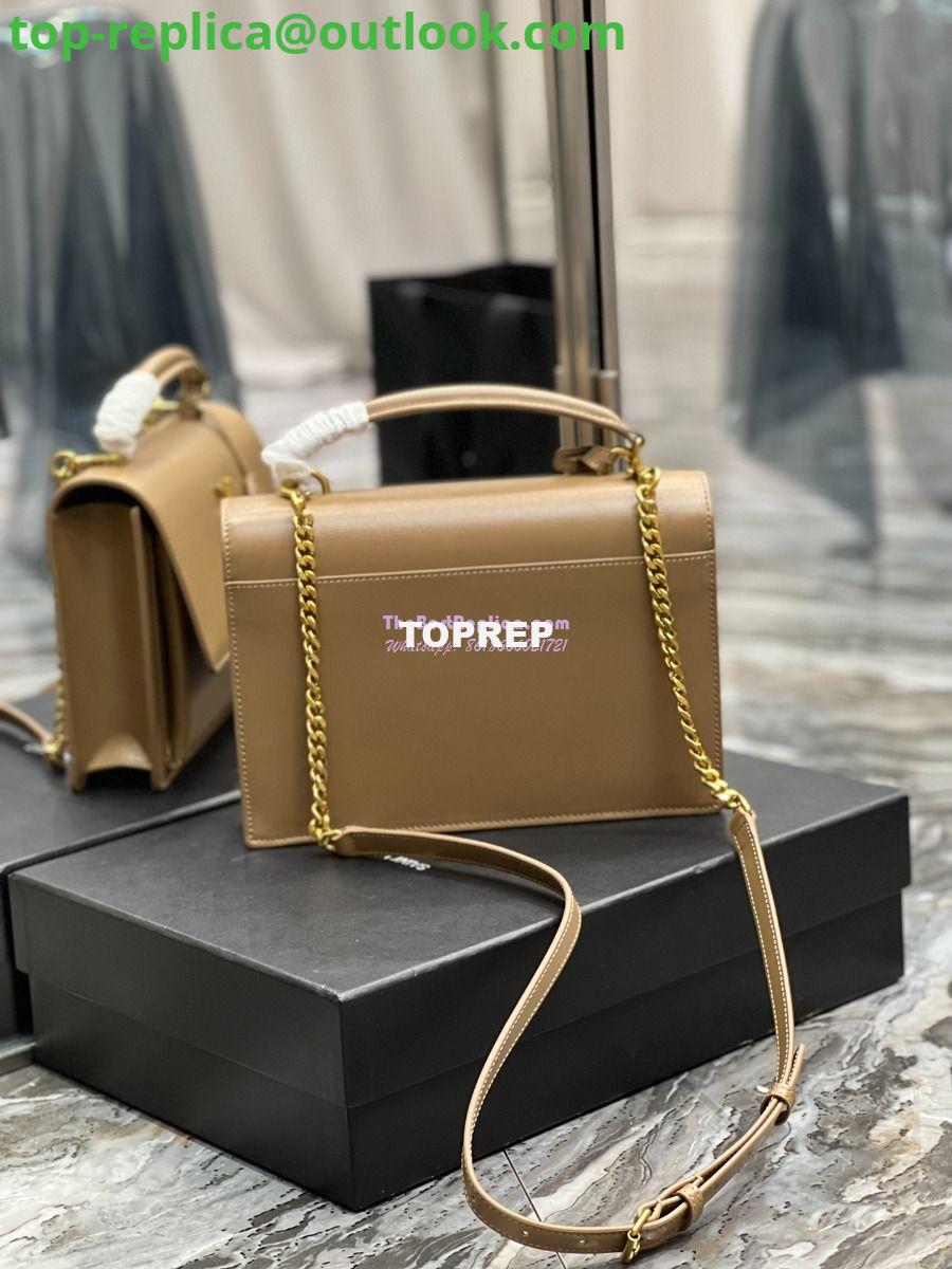 Replica YSL Saint Laurent Medium Sunset Satchel In Smooth Leather 634723 Dark Toffee 14 Replica YSL Saint Laurent Medium Sunset Satchel In Smooth Leather 634723 Dark Toffee 14