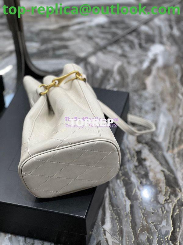 Replica YSL Saint Laurent Le Maillon Hook Bucket Bag In Supple Leather 686310 Blanc 10 Replica YSL Saint Laurent Le Maillon Hook Bucket Bag In Supple Leather 686310 Blanc 10