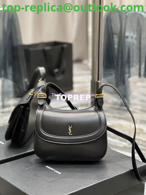 Replica YSL Saint Laurent Charlie Medium Shoulder Bag In Smooth Leather 6867422 Black Replica YSL Saint Laurent Charlie Medium Shoulder Bag In Smooth Leather 6867422 Black