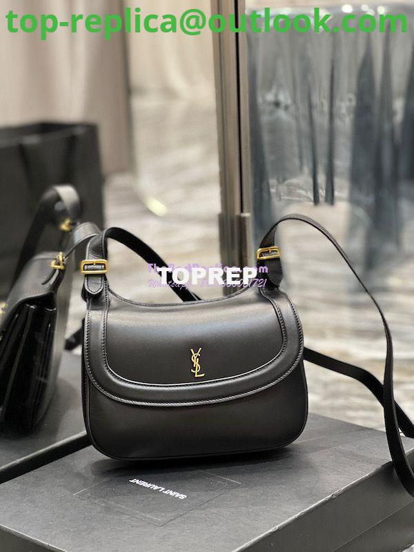 Replica YSL Saint Laurent Charlie Medium Shoulder Bag In Smooth Leather 6867422 Black 2 Replica YSL Saint Laurent Charlie Medium Shoulder Bag In Smooth Leather 6867422 Black 2