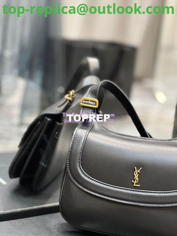Replica YSL Saint Laurent Charlie Medium Shoulder Bag In Smooth Leather 6867422 Black 3 Replica YSL Saint Laurent Charlie Medium Shoulder Bag In Smooth Leather 6867422 Black 3