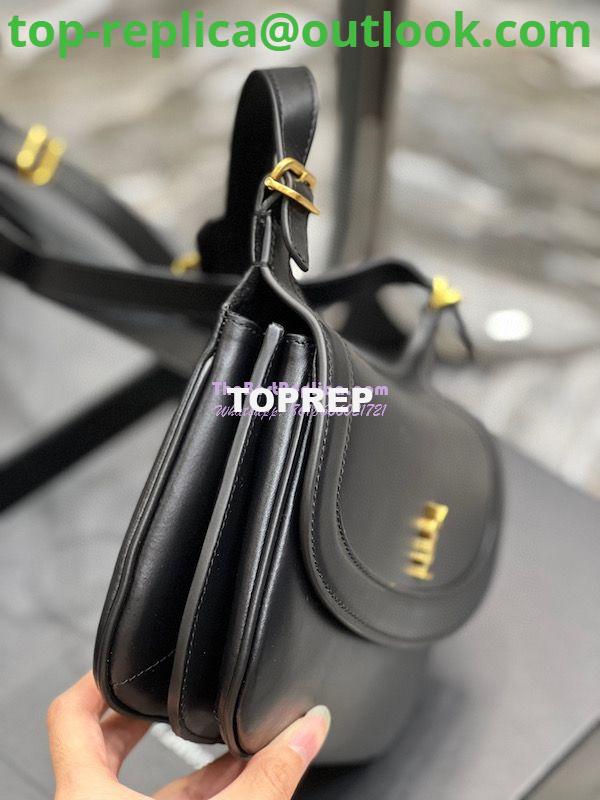 Replica YSL Saint Laurent Charlie Medium Shoulder Bag In Smooth Leather 6867422 Black 4 Replica YSL Saint Laurent Charlie Medium Shoulder Bag In Smooth Leather 6867422 Black 4
