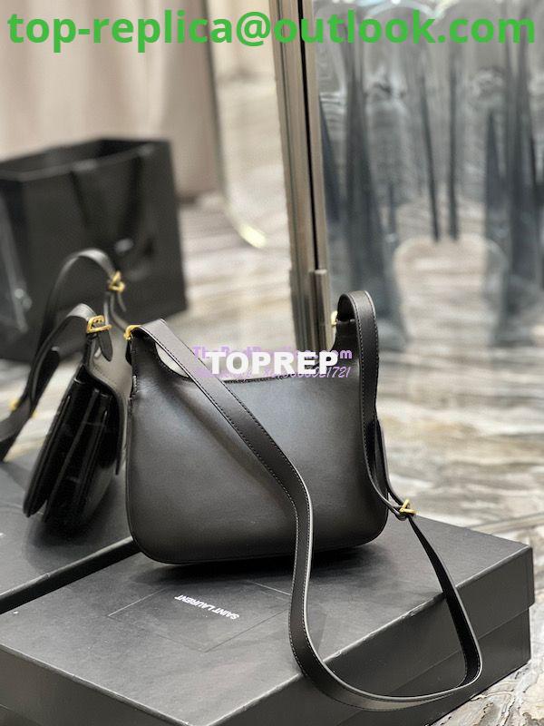 Replica YSL Saint Laurent Charlie Medium Shoulder Bag In Smooth Leather 6867422 Black 8 Replica YSL Saint Laurent Charlie Medium Shoulder Bag In Smooth Leather 6867422 Black 8