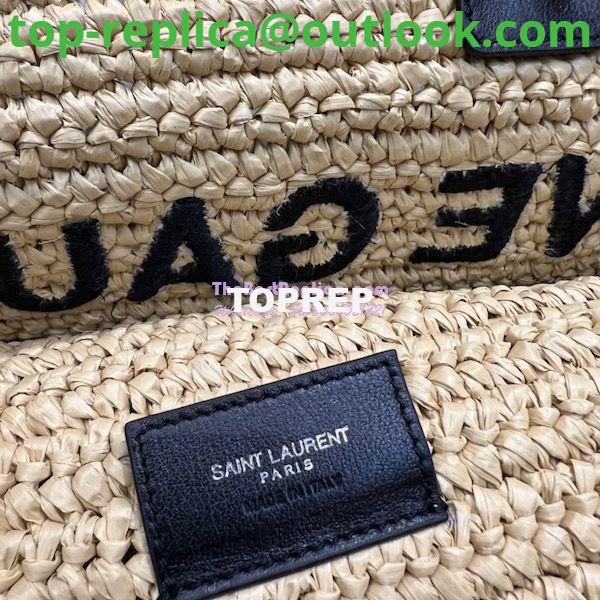 Replica YSL Saint Laurent Rive Gauche Tote Bag In Raffia And Leather 685742 8 Replica YSL Saint Laurent Rive Gauche Tote Bag In Raffia And Leather 685742 8